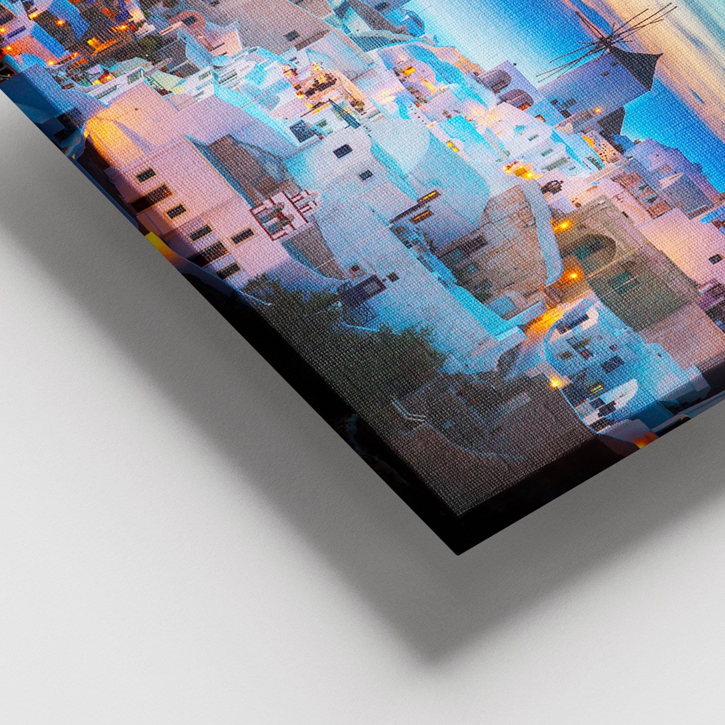 Quadro Decorativo em Canvas Multicolor 100x140 cm com Moldura de Madeira (Espessura 3–4 cm)