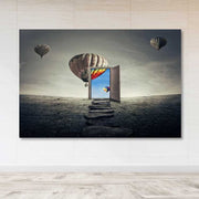 Quadro em Tela Decorativa Multicolor 100x140 cm, 100% Canvas com Moldura de Madeira (3-4 cm)