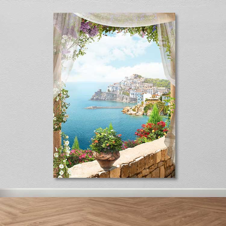 Quadro em Tela 100% Canvas com Moldura de Madeira (3–4 cm), 100x140 cm, Multicolor – DEV02987100140