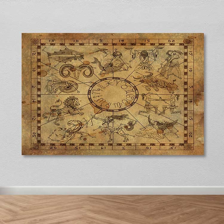 Quadro em Tela Multicolor 100% Canvas com Moldura de Madeira (3-4 cm) – 100x140 cm