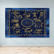 Quadro em Tela Decorativo Multicolor 100 x 140 cm — 100% Canvas com Moldura de Madeira (3–4 cm)