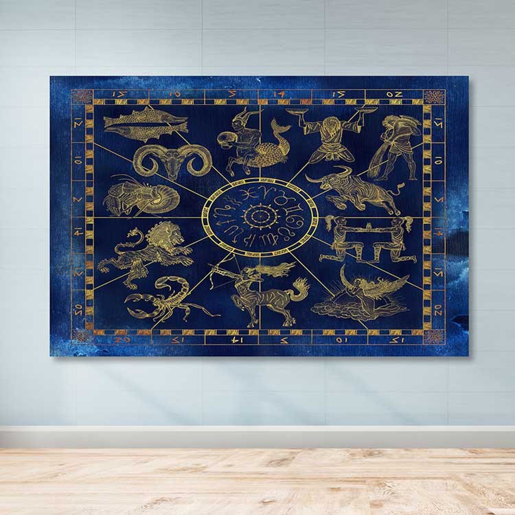 Quadro em Tela Decorativo Multicolor 100 x 140 cm — 100% Canvas com Moldura de Madeira (3–4 cm)