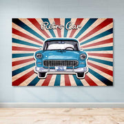 Quadro em Tela Decorativa Multicolor com Moldura de Madeira (3–4 cm) — 100x140 cm