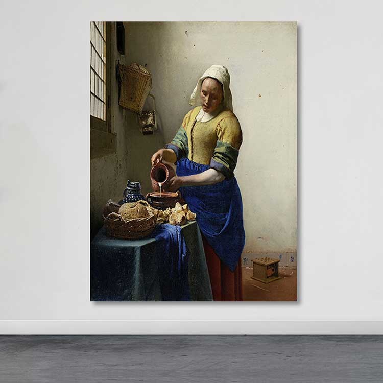 Quadro Decorativo em Tela Multicolor 100x140 cm, 100% Tela, Moldura de Madeira (3–4 cm)