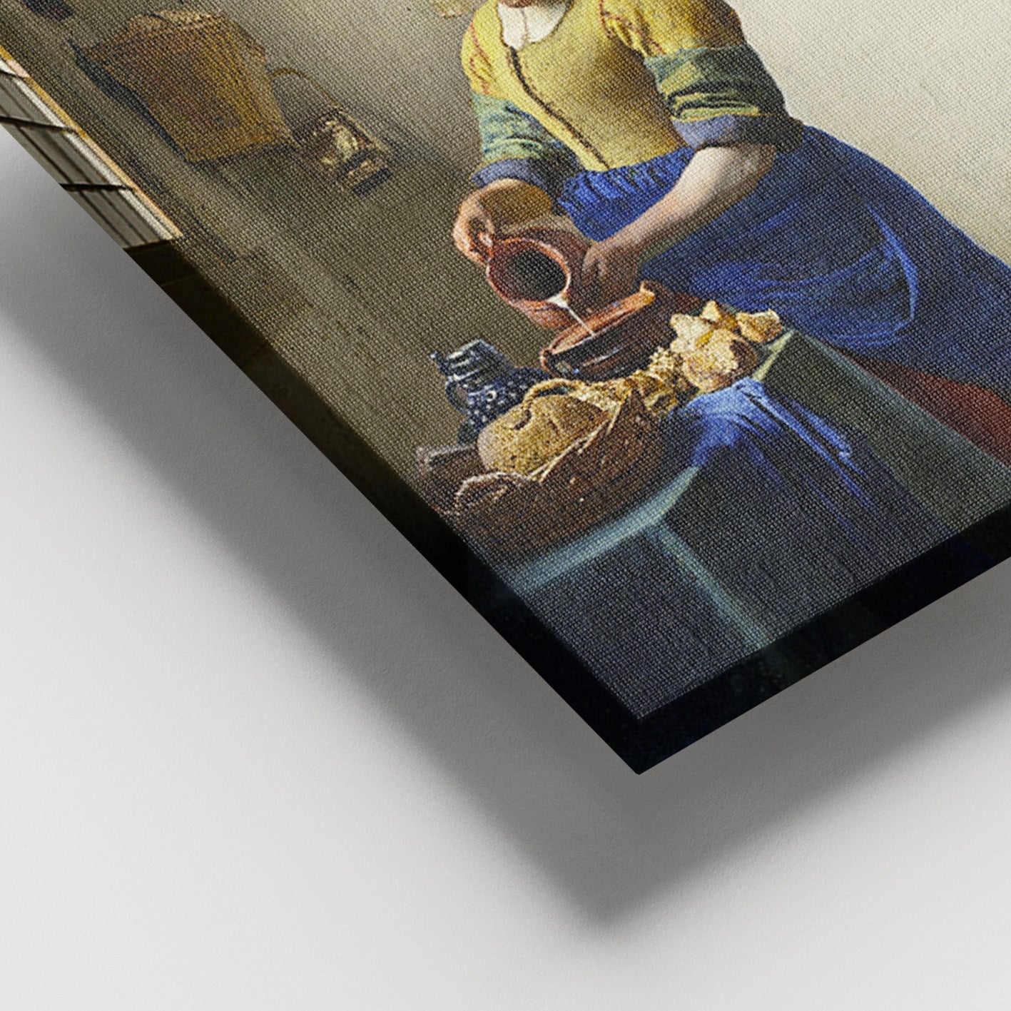 Quadro Decorativo em Tela Multicolor 100x140 cm, 100% Tela, Moldura de Madeira (3–4 cm)