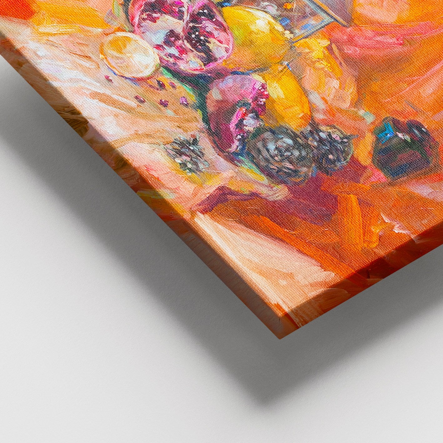 Quadro Decorativo em Tela 100% Multicolor 100x140 cm com Moldura de Madeira (3–4 cm)