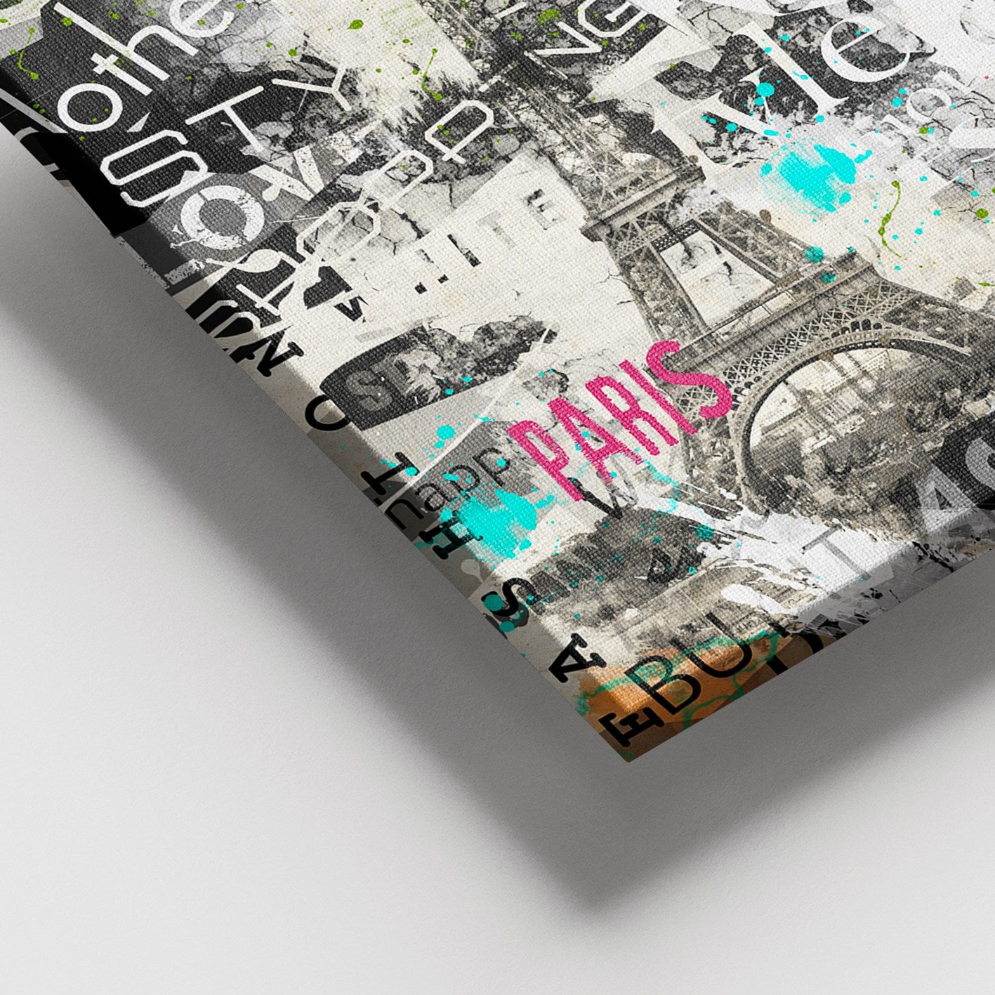 Quadro em Tela Decorativa Multicolor 100x140 cm – 100% Canvas com Moldura de Madeira (3–4 cm)