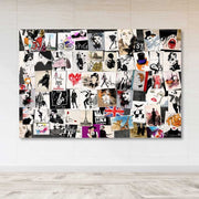 Tela Decorativa em Canvas Multicolor com Moldura 100% Madeira (3–4 cm) – 100 x 140 cm