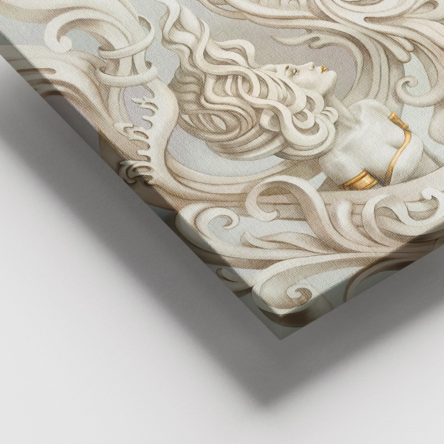 Quadro em Tela Decorativo Multicolor 100x140 cm com Moldura de Madeira (3–4 cm) – DEV02999100140