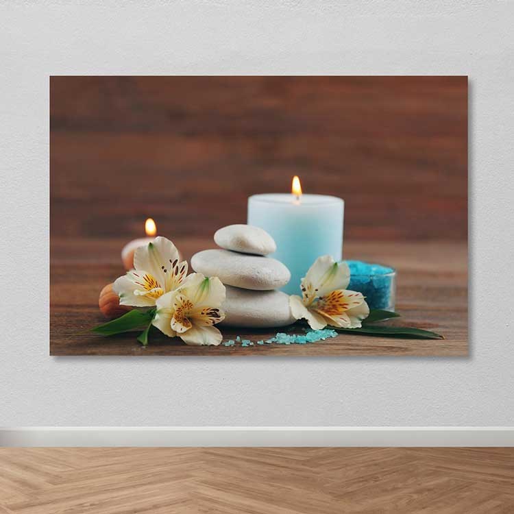 Quadro em Tela 100% Canvas com Moldura de Madeira (3–4 cm) 100x140 cm – Multicolor