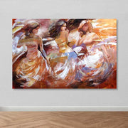 Quadro em Tela Decorativo Multicolor 100x140 cm — Canvas 100% com Moldura de Madeira (3–4 cm)