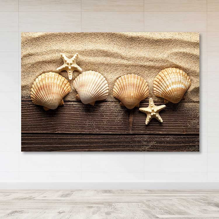 Quadro em Tela Decorativa Multicolor 100 x 140 cm com Moldura de Madeira (3–4 cm) – 100% Canvas