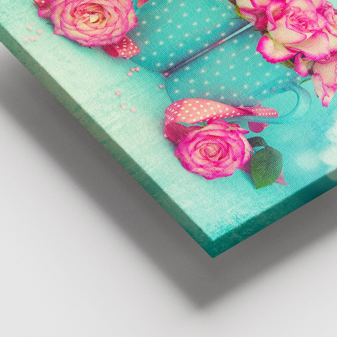 Quadro em Tela Decorativa Multicolor 100x140 cm com Moldura de Madeira (3–4 cm, 100% Tela)