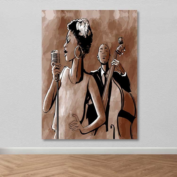 Tela Decorativa em Canvas 100% Multicolor 100x140 cm com Moldura de Madeira 100% (3–4 cm)