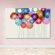 Tela Decorativa Multicolor 100x140 cm – 100% Canvas com Moldura em Madeira (3–4 cm)