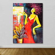 Quadro em Tela Decorativo Multicolor 100x140 cm – 100% Canvas, Moldura de Madeira 3–4 cm