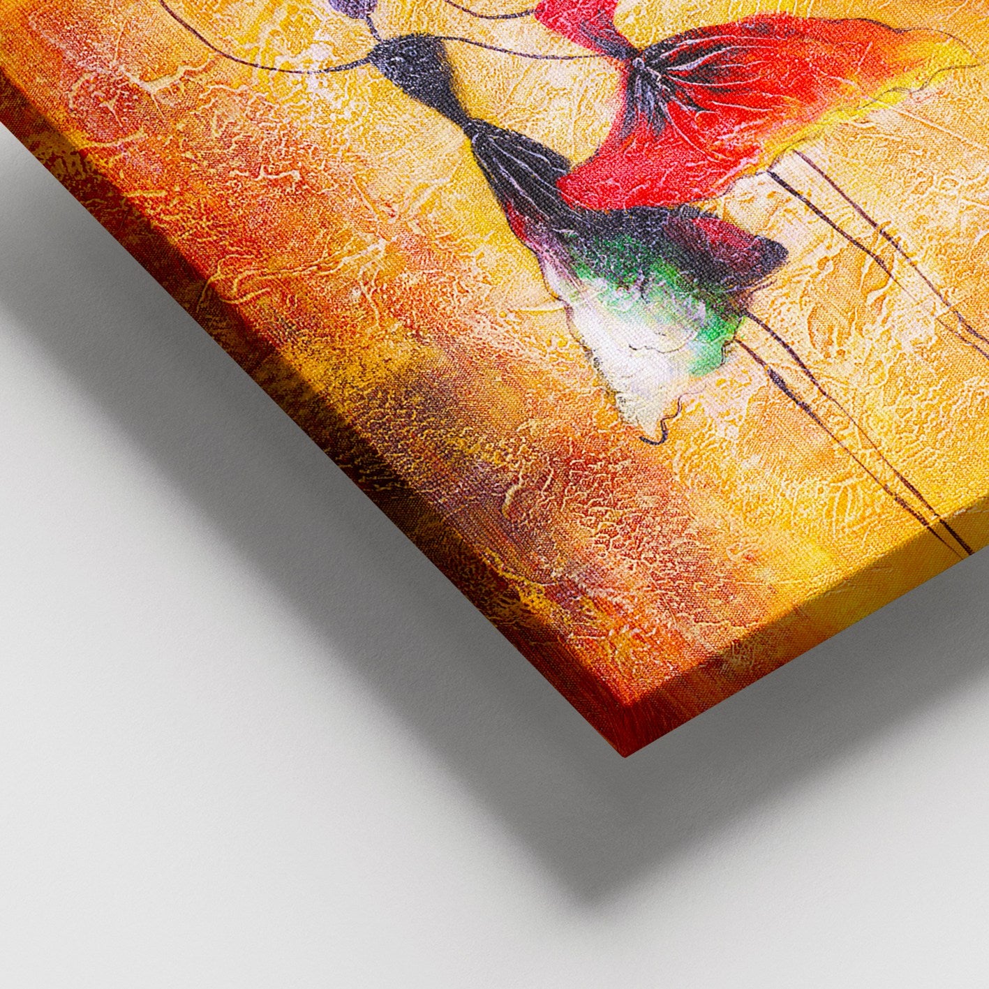 Quadro em Tela Decorativa Multicolor 100x140 cm – 100% Canvas com Moldura de Madeira (3-4 cm)