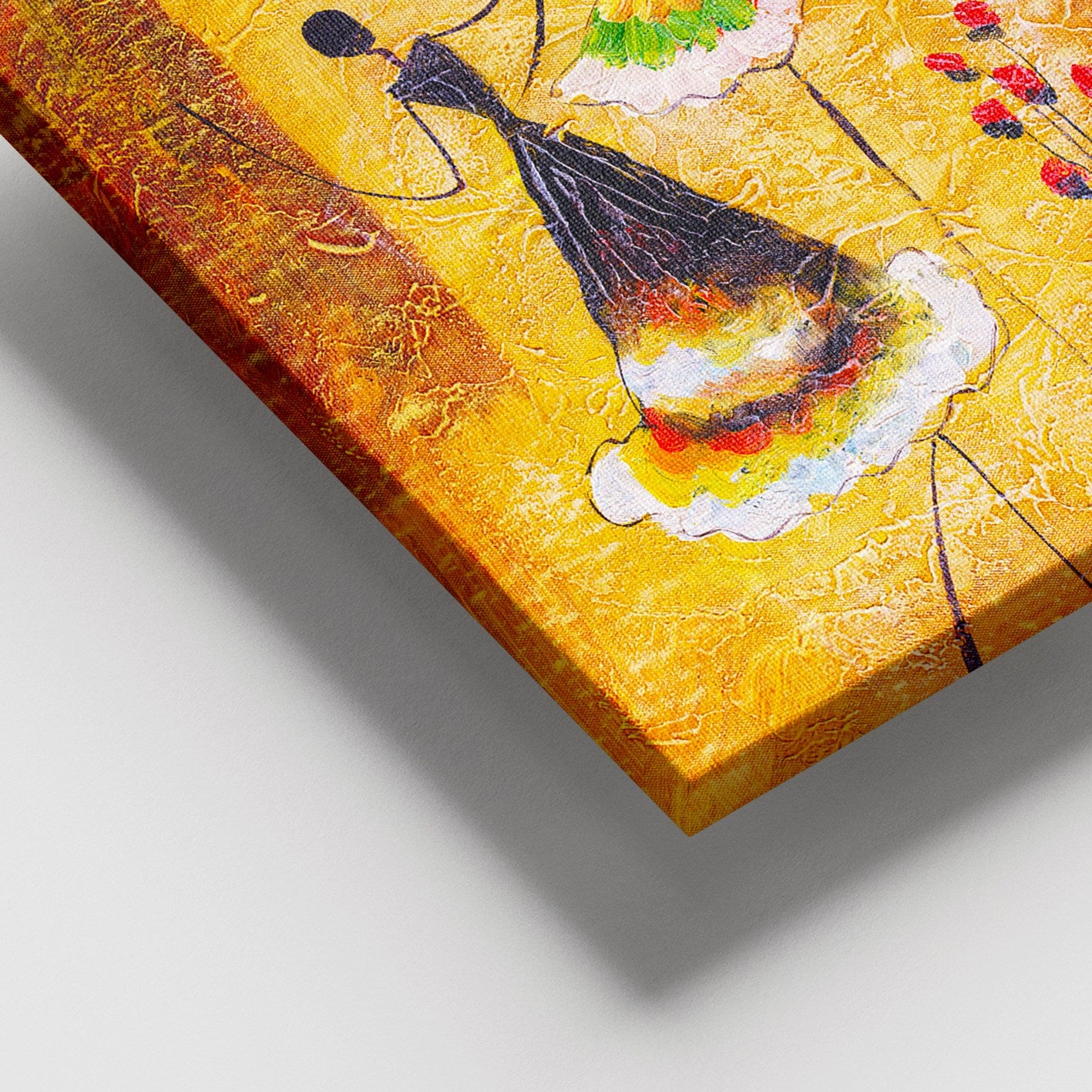 Quadro em Tela Canvas 100% Multicolor 100x140 cm com Moldura de Madeira (3–4 cm)