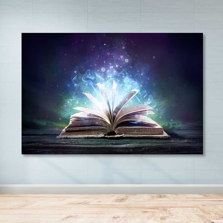 Quadro em Tela Decorativa Multicolor 100 x 140 cm — 100% Tela, Moldura em Madeira 3–4 cm