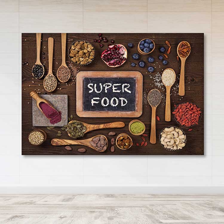 Tela Decorativa em Canvas 100% com Moldura de Madeira (3–4 cm), Multicolor, 100 x 140 cm