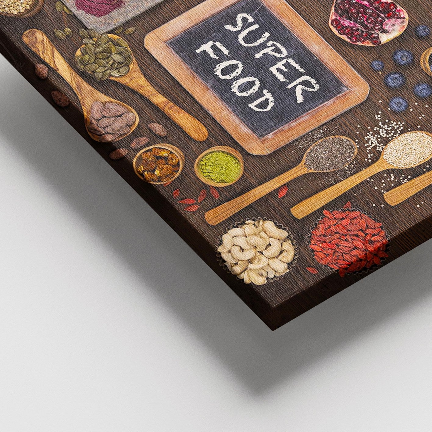 Tela Decorativa em Canvas 100% com Moldura de Madeira (3–4 cm), Multicolor, 100 x 140 cm