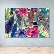 Quadro Decorativo em Tela Multicolor 100x140 cm, 100% Canvas, Moldura de Madeira 3–4 cm