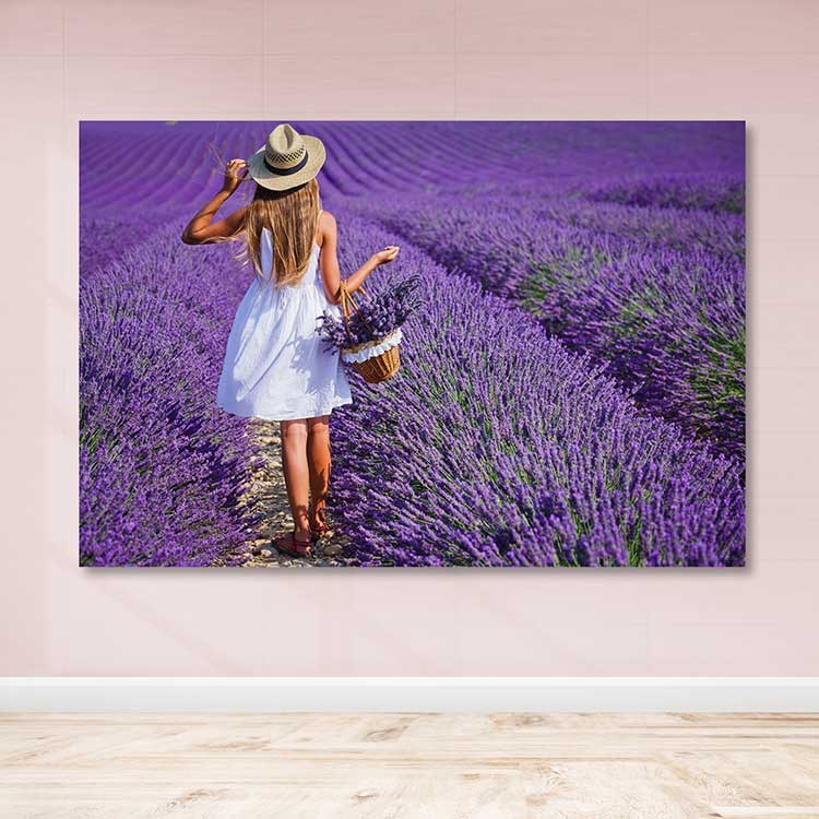 Quadro em Tela Decorativo Multicolorido 100 x 140 cm – 100% Canvas, Moldura de Madeira 3-4 cm