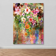 Quadro em Tela Decorativo Multicolor 100x140 cm com Moldura de Madeira (3–4 cm)