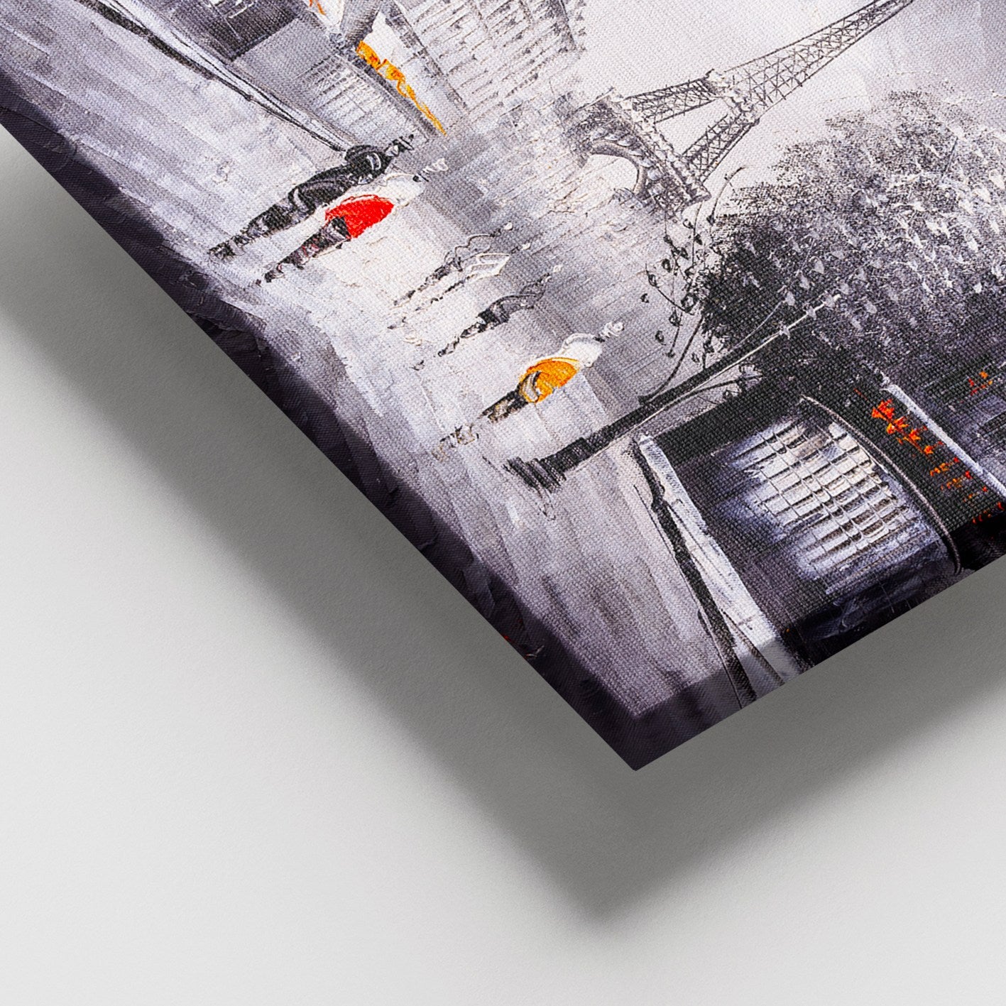 Quadro em Tela Decorativa Multicolor 100x140 cm com Moldura de Madeira (3–4 cm)