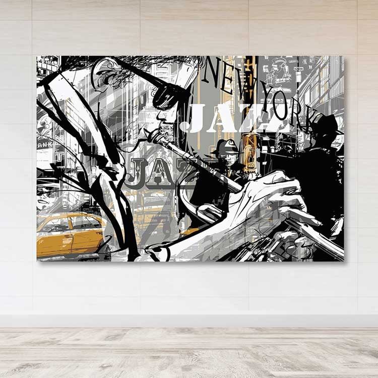 Quadro em Tela Decorativa Multicolorido 100x140 cm – 100% Tela (Canvas) com Moldura de Madeira 3–4 cm