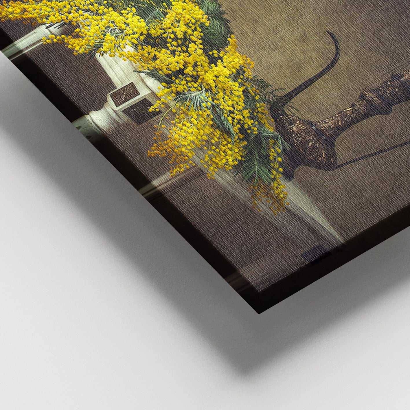 Quadro em Tela Decorativa Multicolor 100 x 140 cm com Moldura de Madeira (Espessura 3–4 cm)