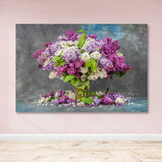 Quadro em Tela Decorativa Multicolor 100x140 cm com Moldura de Madeira (3–4 cm)