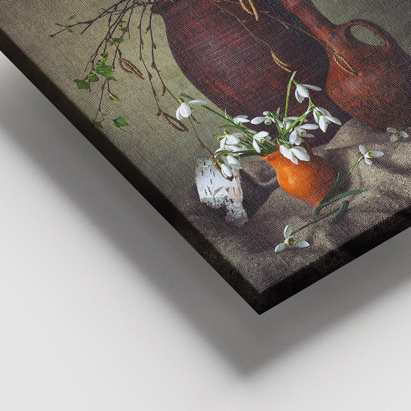 Quadro em Tela Decorativo Multicolor 100x140 cm — 100% Tela, Moldura de Madeira (3–4 cm)