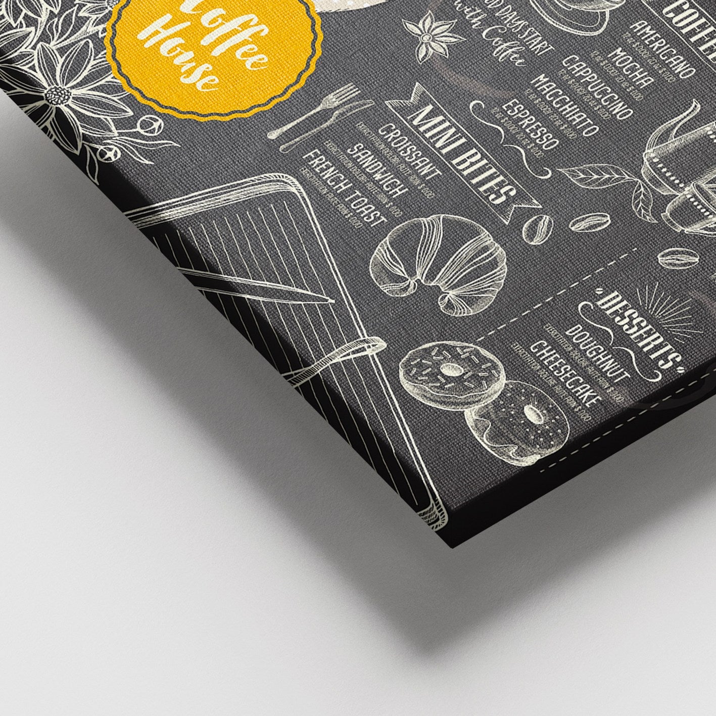 Quadro Decorativo em Tela Canvas Multicolor com Moldura de Madeira 100x140 cm (Espessura 3-4 cm)