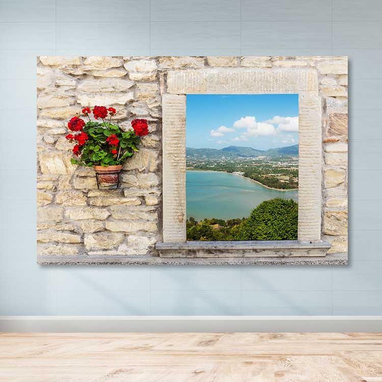 Pintura em Tela Decorativa 100% Canvas com Moldura de Madeira (3–4 cm), Multicolor, 100 x 140 cm – 205DNT2026