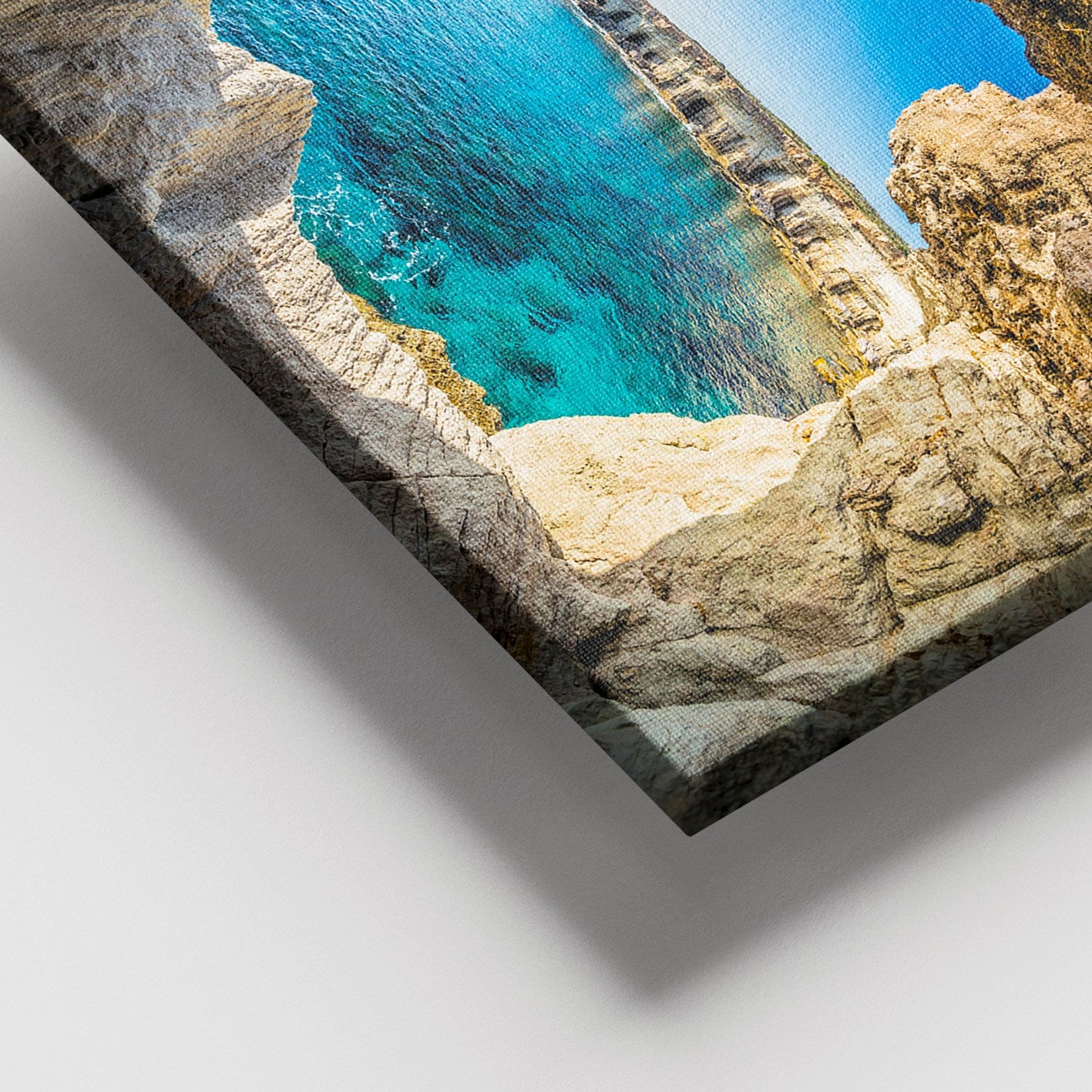 Quadro em Tela Decorativo Multicolor 100 x 140 cm com Moldura de Madeira (3–4 cm)