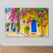 Quadro em Tela Decorativo Multicolor 100 x 140 cm com Moldura em Madeira (Espessura 3–4 cm) – Canvas 100%