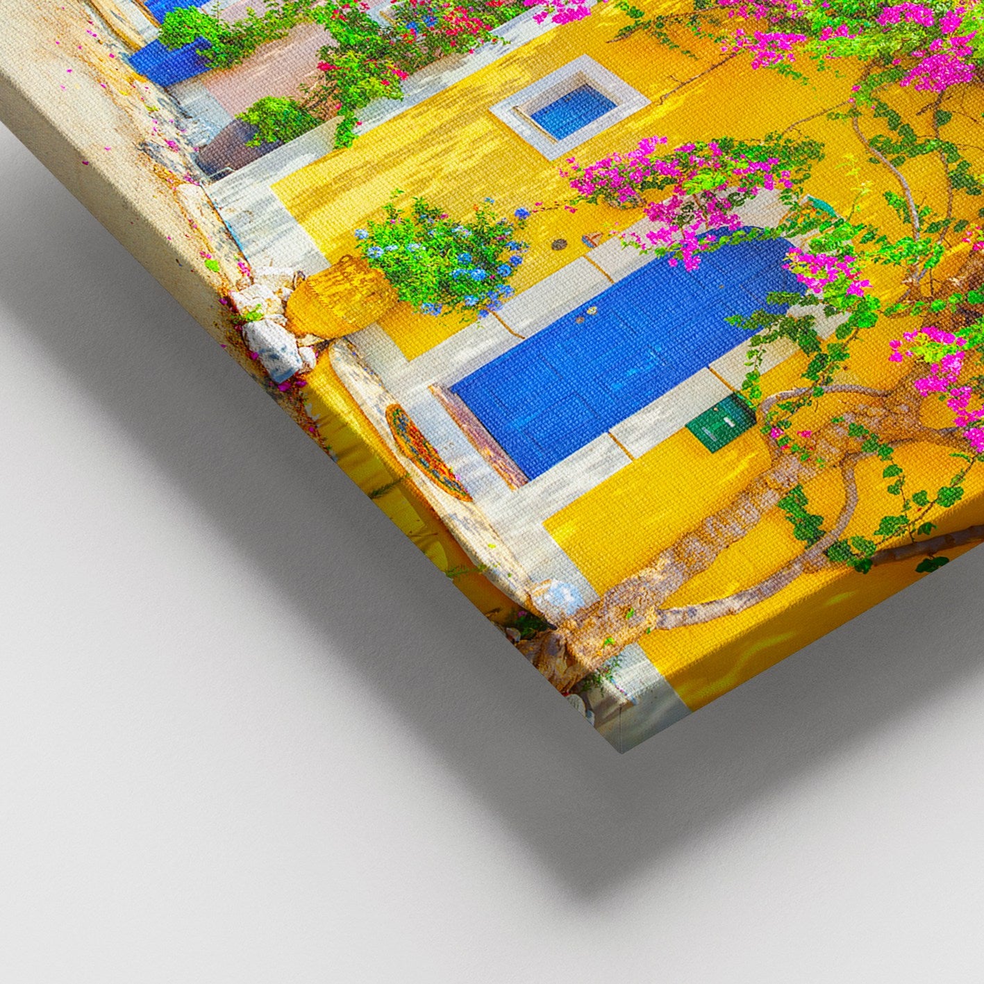 Quadro em Tela Decorativo Multicolor 100 x 140 cm com Moldura em Madeira (Espessura 3–4 cm) – Canvas 100%