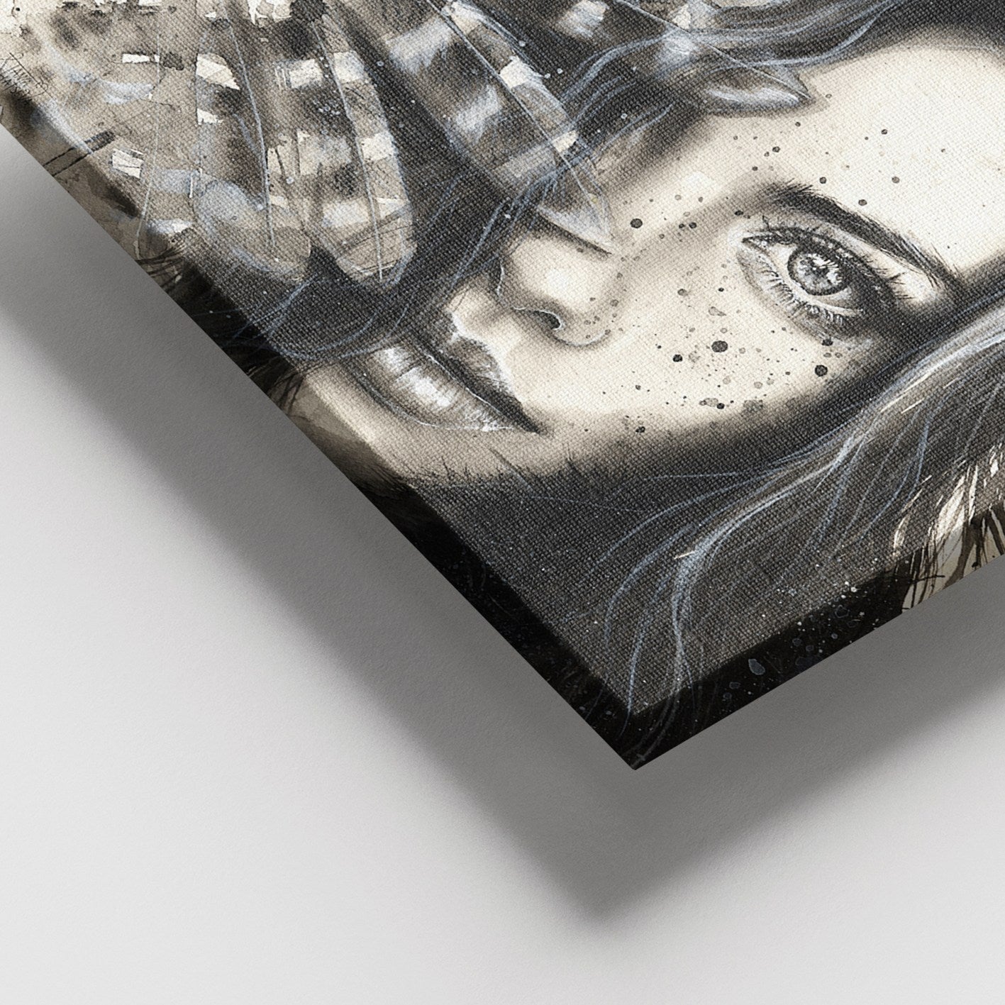 Quadro Decorativo em Tela 100% Canvas com Moldura de Madeira (3–4 cm), Multicolor, 100 x 140 cm