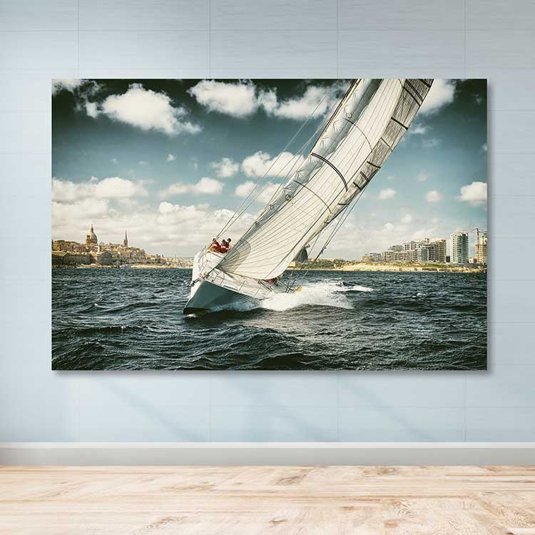 Quadro em Tela 100% Canvas com Moldura de Madeira (3–4 cm) – Multicolor – 100 x 140 cm