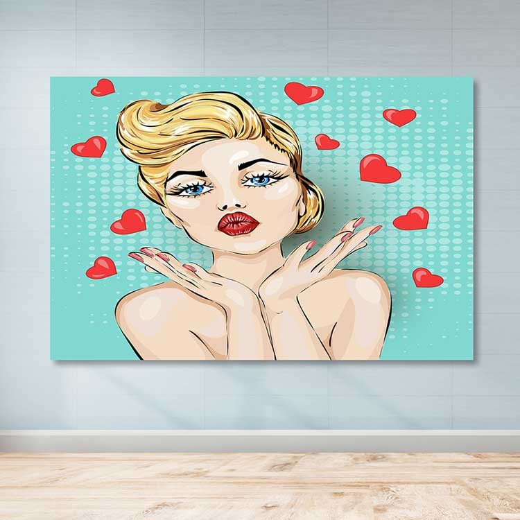 Quadro em Tela Decorativa Multicolor 100x140 cm – 100% Tela com Moldura de Madeira (3–4 cm)