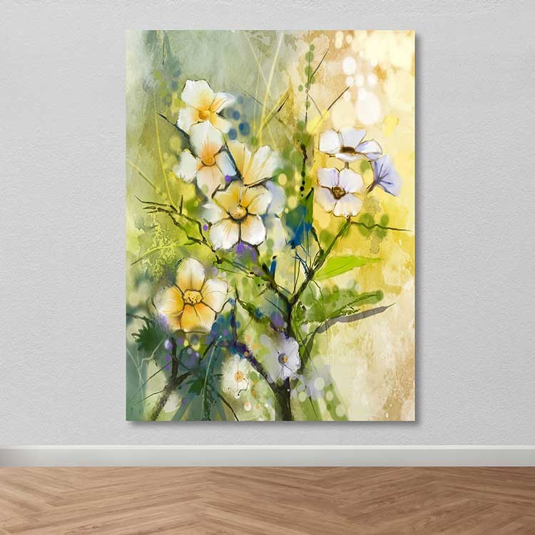 Quadro em Tela Decorativo Multicor 100 x 140 cm – 100% Tela, Moldura de Madeira 3–4 cm