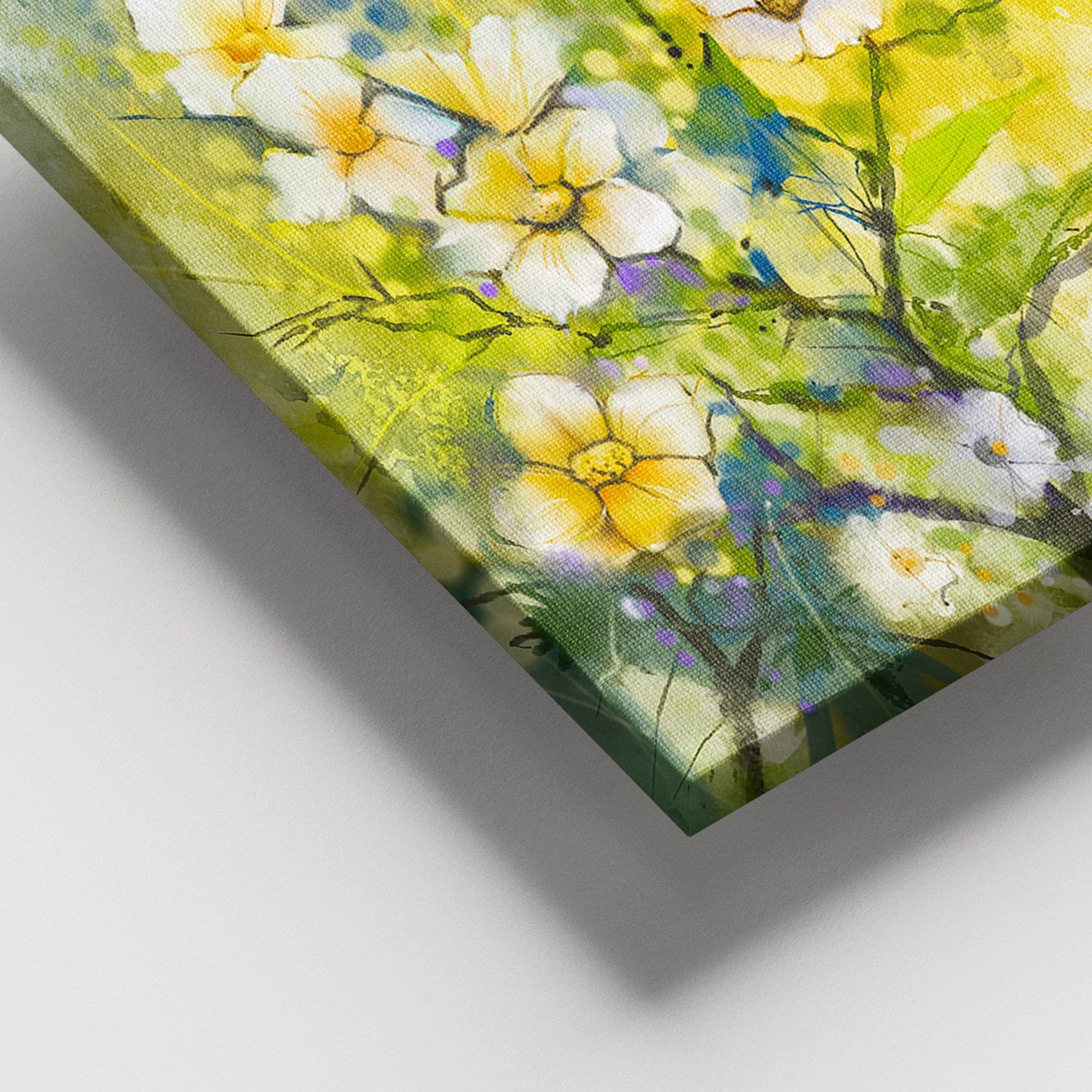 Quadro em Tela Decorativo Multicor 100 x 140 cm – 100% Tela, Moldura de Madeira 3–4 cm