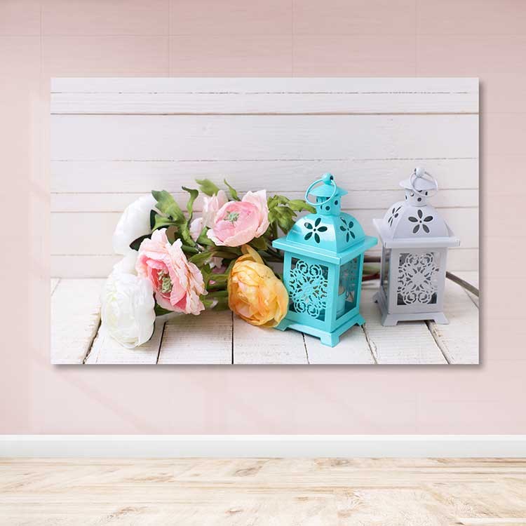 Quadro em Tela Decorativa Multicolor 100x140 cm | Canvas 100% com Moldura de Madeira (3–4 cm)