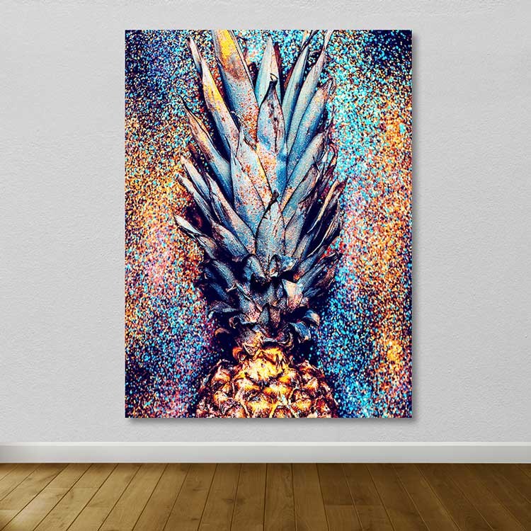 Quadro Decorativo em Tela Multicolor 100x140 cm – 100% Tela, Moldura de Madeira (3–4 cm)