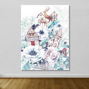 Tela Decorativa em Canvas 100% 100x140 cm com Moldura de Madeira (3–4 cm) – Multicolor