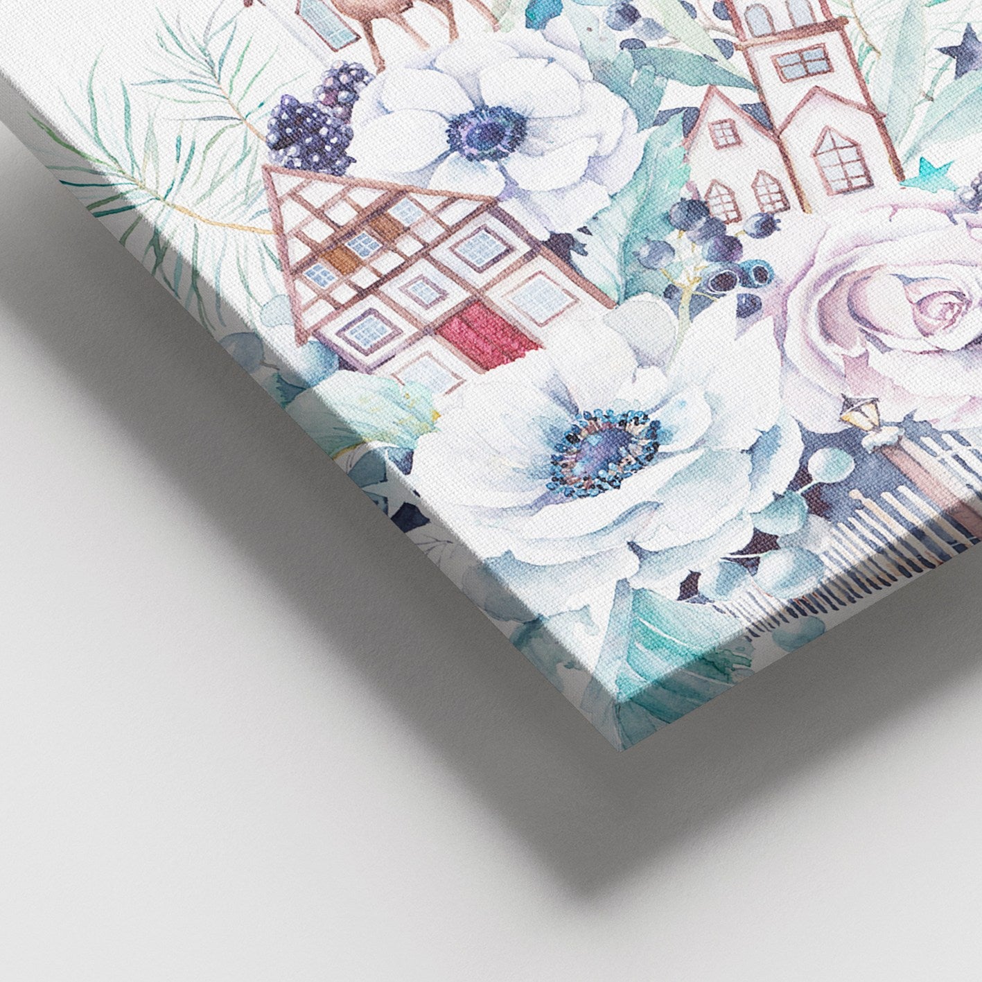 Tela Decorativa em Canvas 100% 100x140 cm com Moldura de Madeira (3–4 cm) – Multicolor