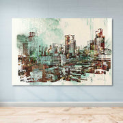 Quadro em Tela Multicolor 100x140 cm – Canvas 100% com Moldura de Madeira (3–4 cm)