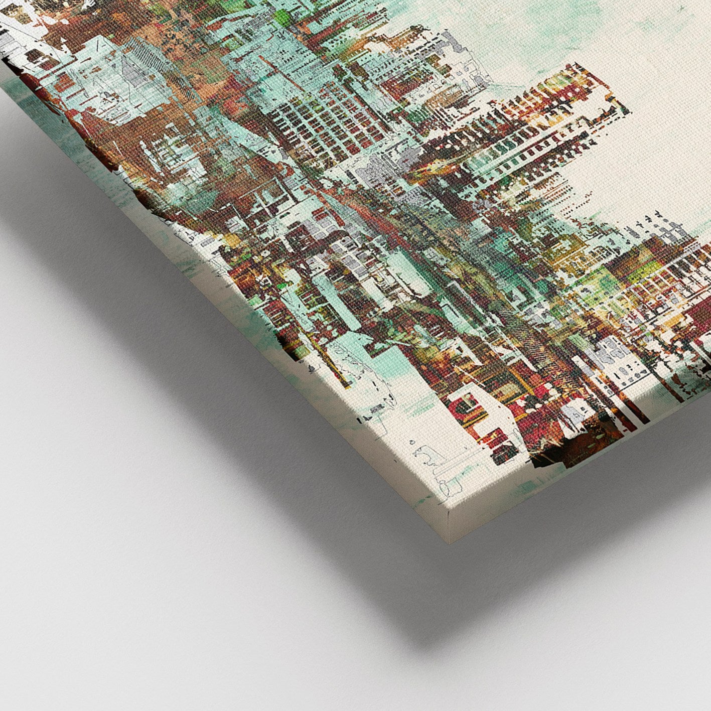 Quadro em Tela Multicolor 100x140 cm – Canvas 100% com Moldura de Madeira (3–4 cm)