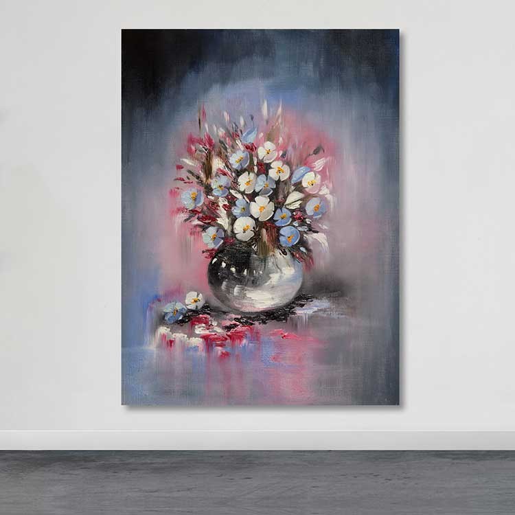 Quadro em Tela Decorativo Multicolor 100x140 cm | Tela 100% com Moldura de Madeira 3–4 cm